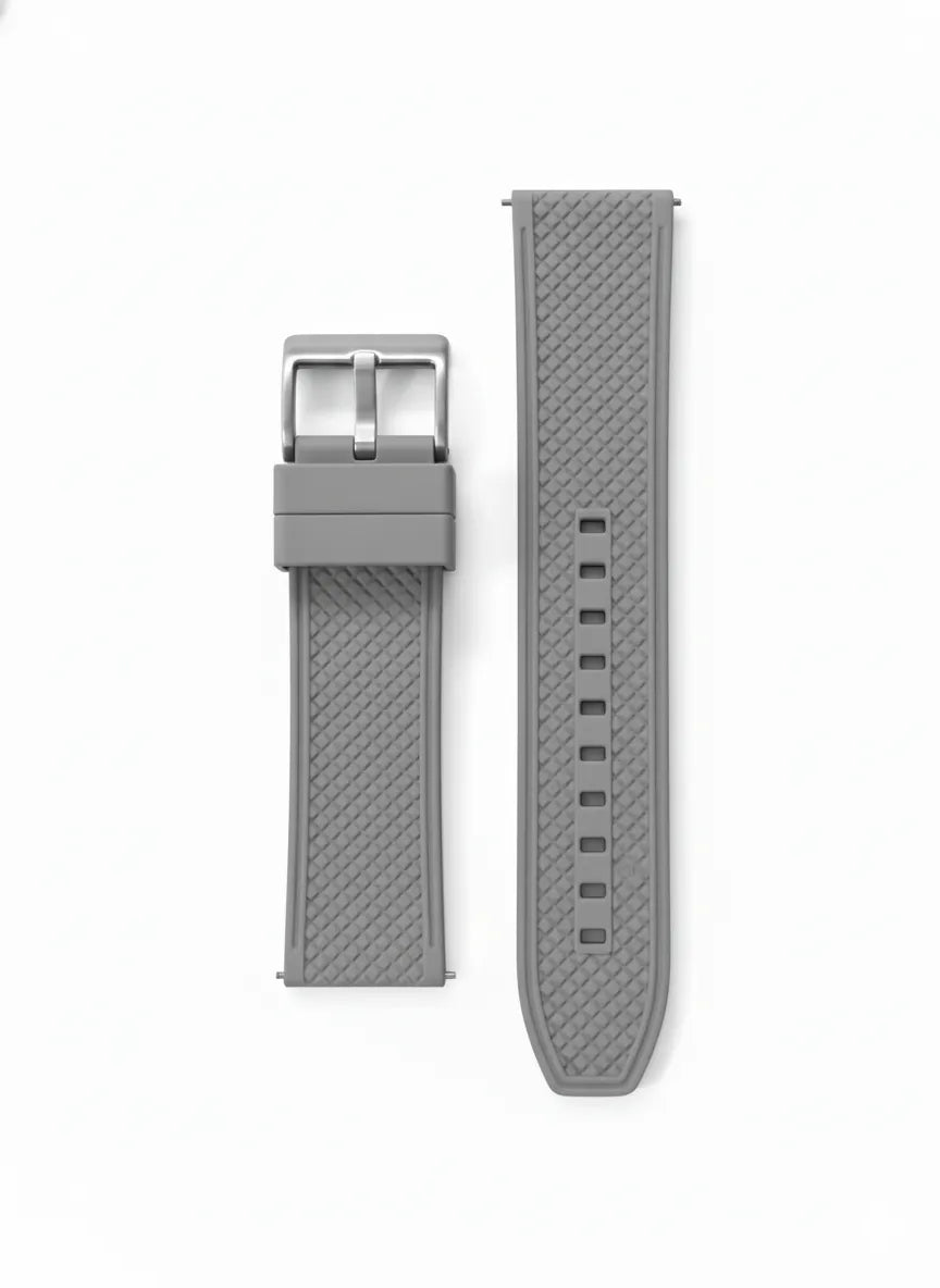 Bracelet caoutchouc 20mm - Gris
