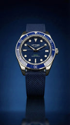 Bracelet caoutchouc 20mm - Bleu