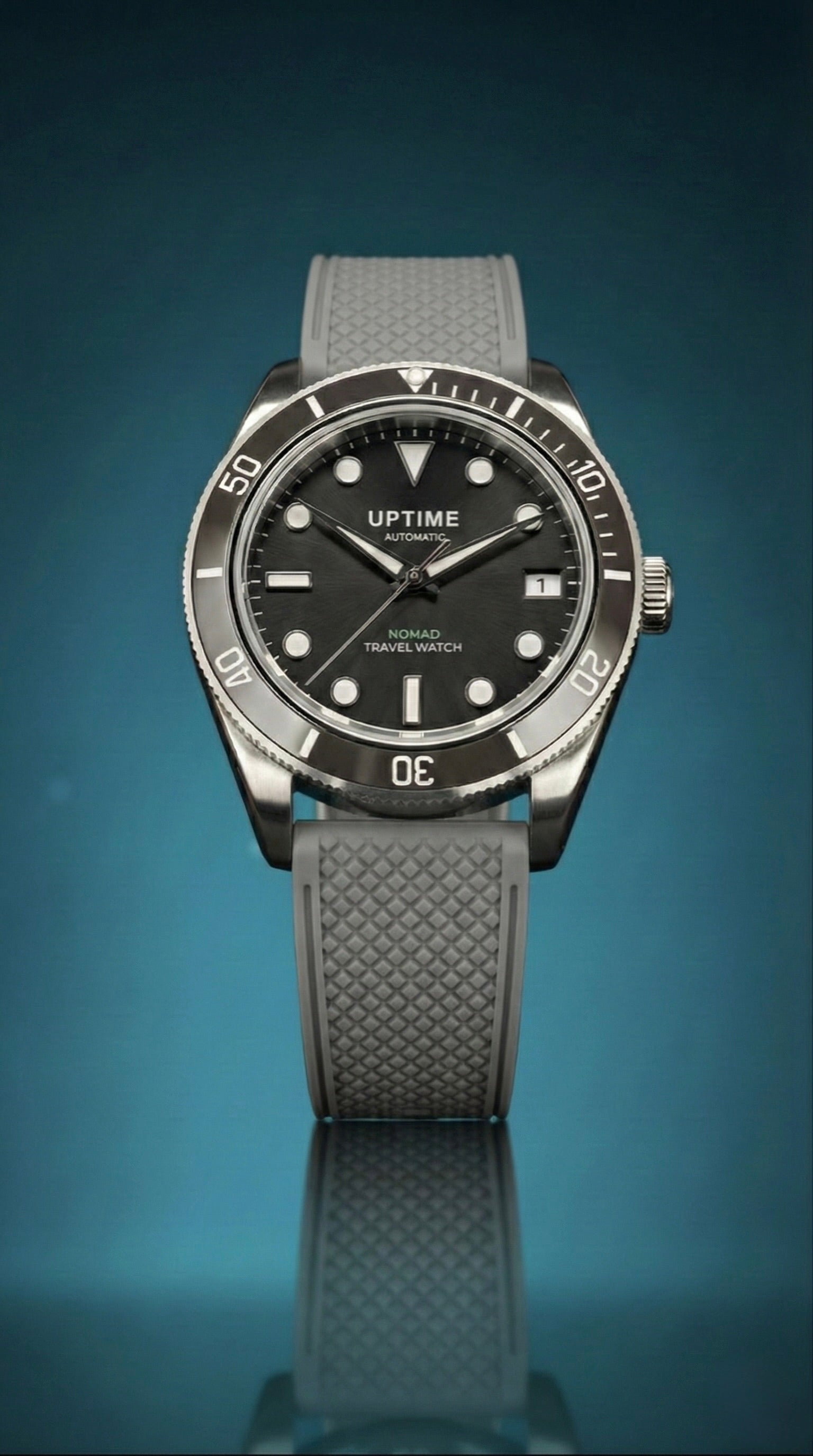 Bracelet caoutchouc 20mm - Gris