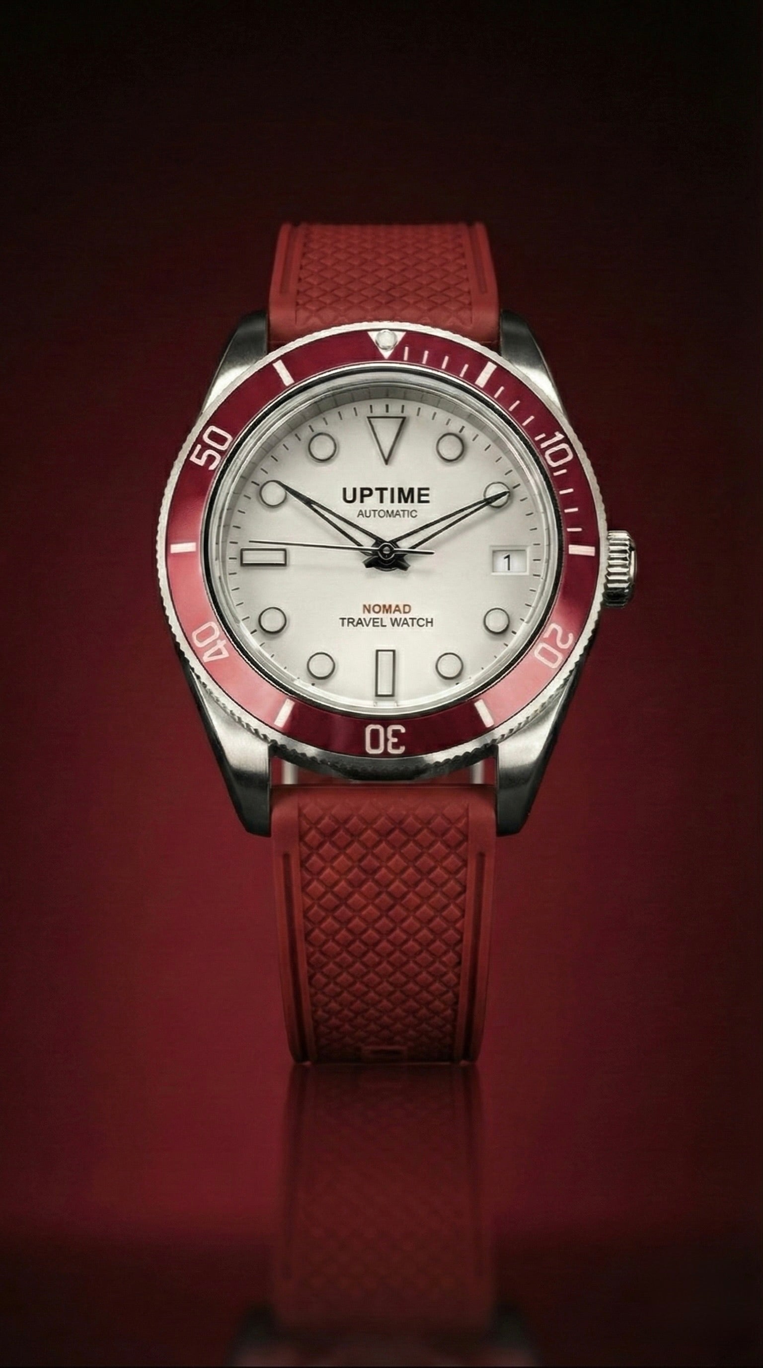 Bracelet caoutchouc 20mm - Rouge